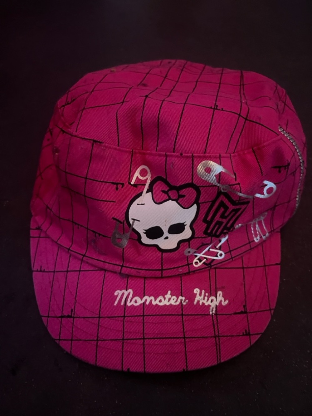 Original Vintage Monster High Pink Logo Cap